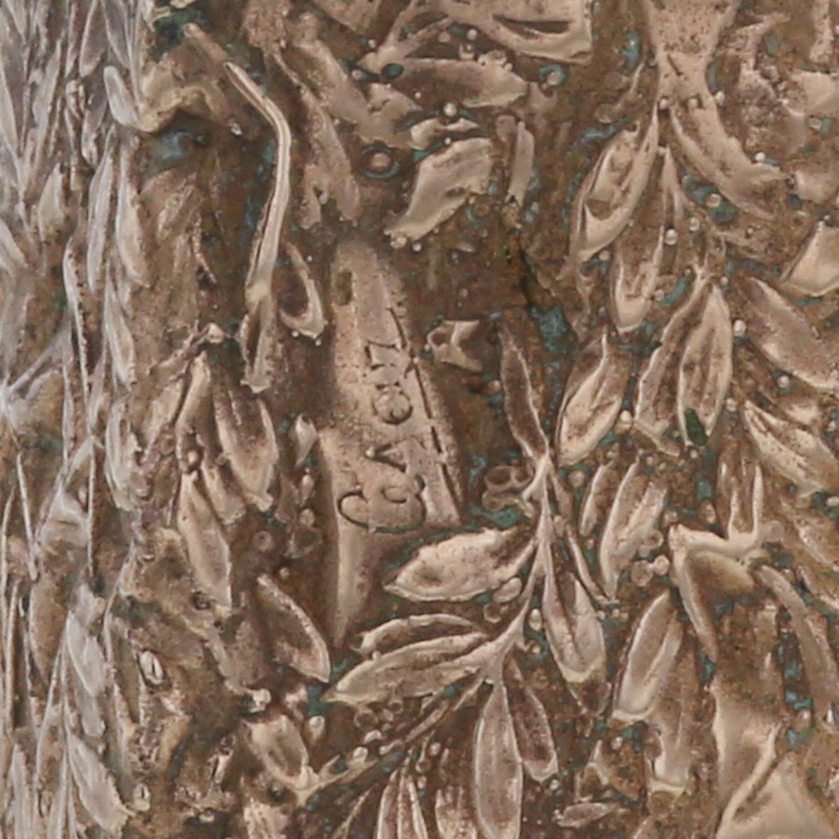 César, "Palms and stars" miniature compression in gilded bronze, signed and numbered, from 1985 - Detail D1