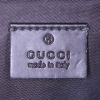 Borsa a tracolla Gucci in tela monogram beige e pelle nera - Detail D3 thumbnail
