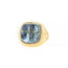 Pomellato Mosaique ring in yellow gold and aquamarine - 00pp thumbnail