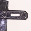 Borsa Hermes Birkin 35 cm in coccodrillo marino grigio Graphite - Detail D4 thumbnail