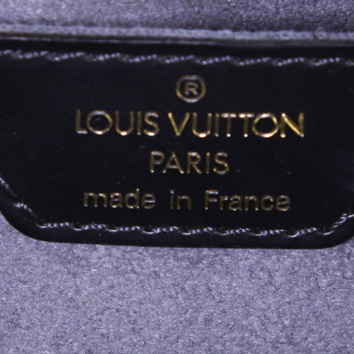 Bolso de mano Louis Vuitton Soufflot en cuero Epi negro - Detail D3