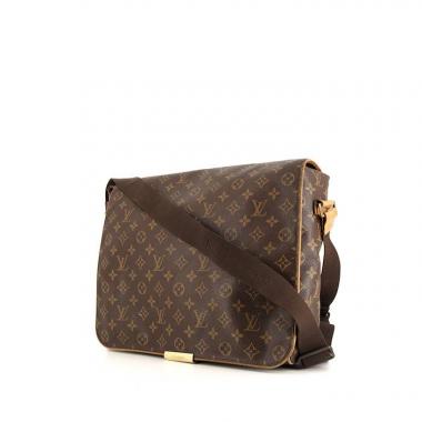 Borsa a tracolla Louis Vuitton Bastille in tela monogram marrone e pelle naturale