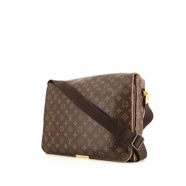 Borsa a tracolla Louis Vuitton Bastille in tela monogram marrone e pelle naturale