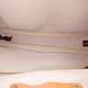 Borsa da viaggio Louis Vuitton Alize in tela monogram cerata marrone e pelle naturale - Detail D2 thumbnail