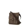 Bolso bandolera Louis Vuitton en lona a cuadros revestida ébano y cuero marrón - 00pp thumbnail