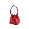 Shopping bag Louis Vuitton petit Noé modello piccolo in pelle Epi rossa - 00pp thumbnail