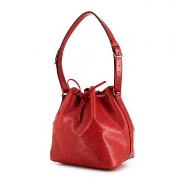 Sac cabas Louis Vuitton petit Noé petit modèle en cuir épi rouge
