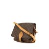 Louis Vuitton Cartouchiére large model shoulder bag in brown monogram canvas and natural leather - 00pp thumbnail