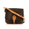 Louis Vuitton Cartouchiére large model shoulder bag in brown monogram canvas and natural leather - 360 thumbnail