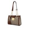Gucci Padlock small model handbag in beige monogram canvas and brown leather - 00pp thumbnail