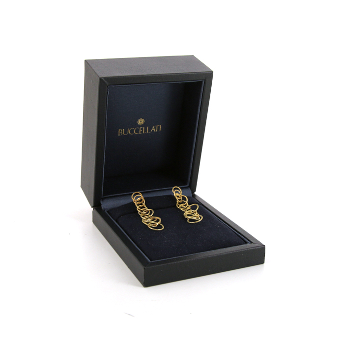 Buccellati Hawai pendants earrings in yellow gold - Detail D2