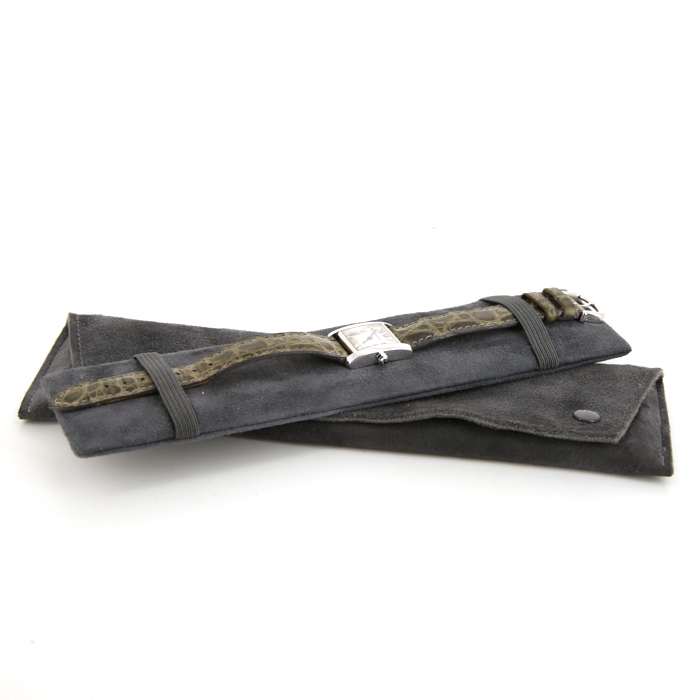 Cartier Tank Française watch in white gold Ref:  2403 Circa  1990 - Detail D2