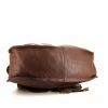 Chloé Marcie size XL handbag in brown grained leather - Detail D4 thumbnail