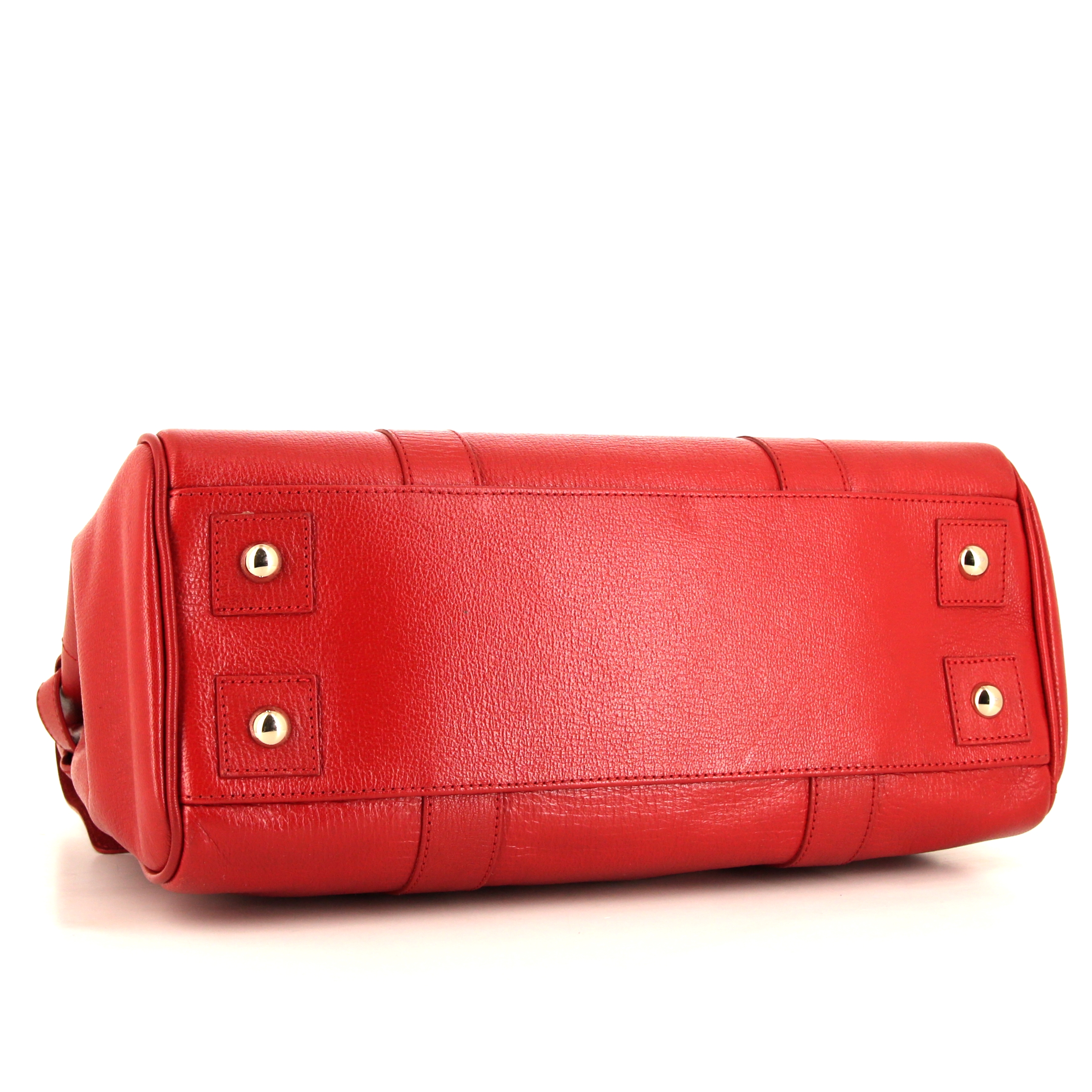 Sac à main Mulberry Bayswater en cuir rouge - Detail D4