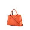 Prada Galleria handbag in orange leather saffiano - 00pp thumbnail