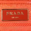 Prada Galleria handbag in orange leather saffiano - Detail D4 thumbnail