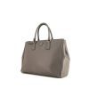 Prada Galleria large model handbag in grey leather saffiano - 00pp thumbnail