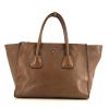 Prada handbag in brown leather - 360 thumbnail