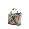 Mulberry Bayswater shoulder bag in blue, red and pink tricolor leather - 00pp thumbnail