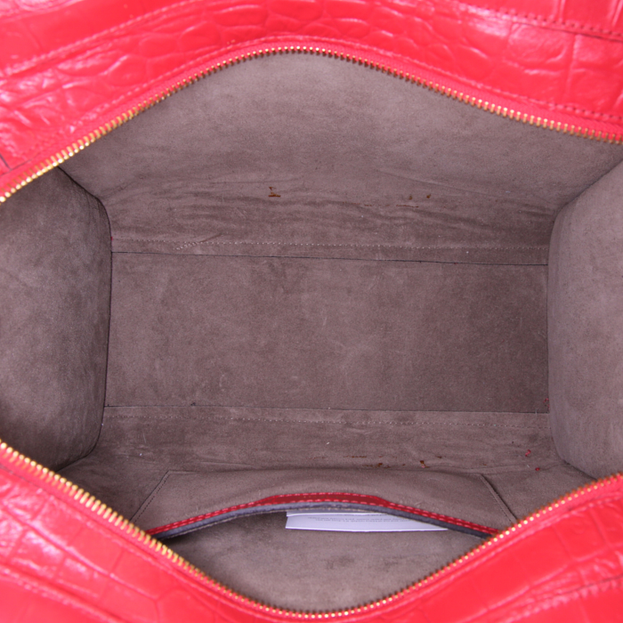 Sac bandoulière Mulberry Bayswater en cuir rouge - Detail D3