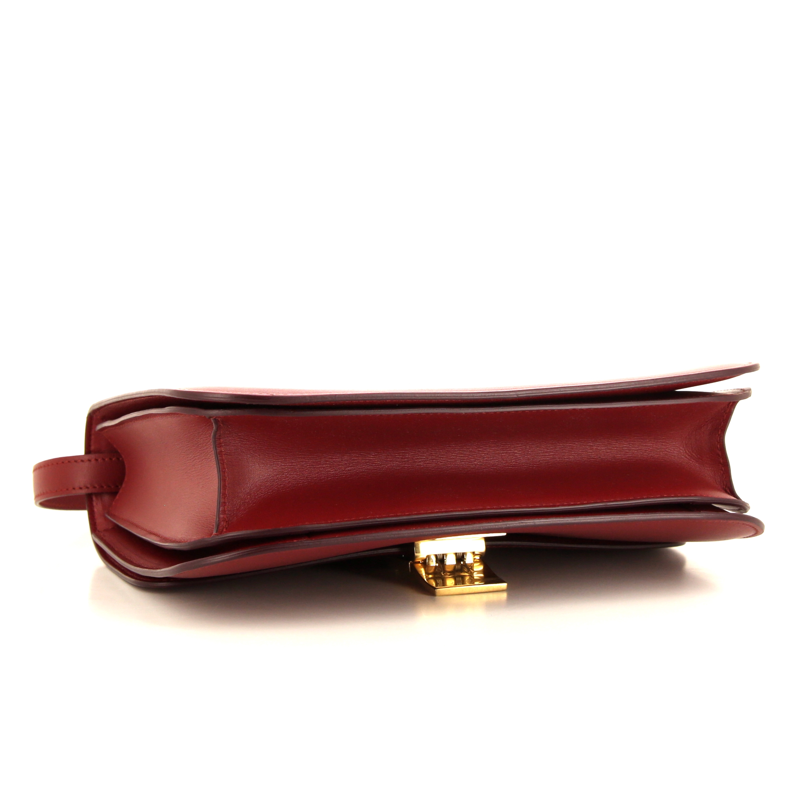 Bolso bandolera Céline Classic Box en cuero box rojo - Detail D4