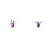 Chaumet Attrape Moi Si Tu M'Aimes small earrings in white gold,  diamonds and amethysts - 00pp thumbnail