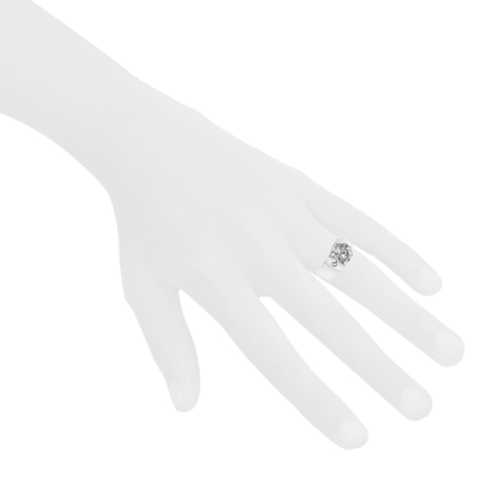 Dinh Van Vertige ring in white gold and flèche d'amour quartz - Detail D1