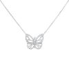 Collier Van Cleef & Arpels Papillon en or blanc et diamants - 00pp thumbnail