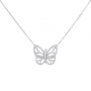 Collana Van Cleef & Arpels Papillon in oro bianco e diamanti