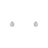 Paire de puces d'oreilles Boucheron Serpent Bohème XS en or blanc et diamants - 00pp thumbnail