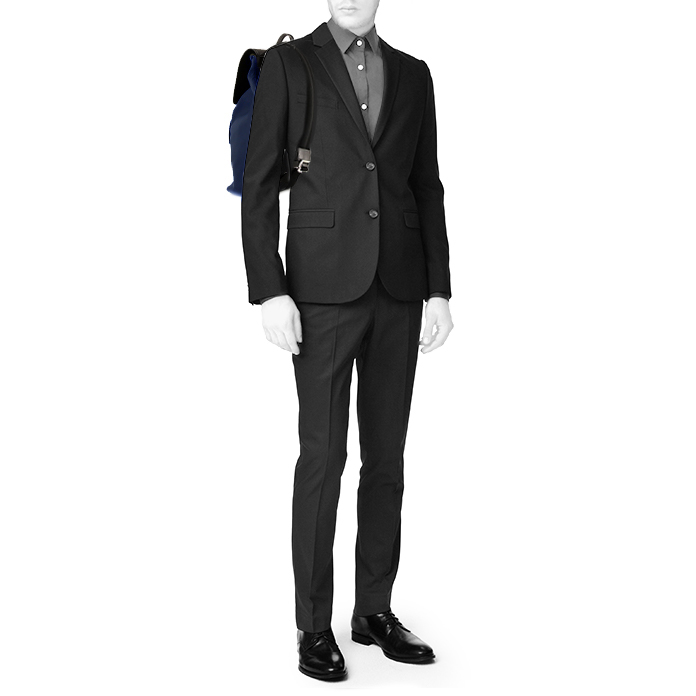 Zaino Dior in tela blu e pelle blu - Detail D1