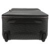 Dior suitcase in grey monogram canvas and black leather - Detail D1 thumbnail
