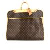 Porta abiti Louis Vuitton in tela monogram marrone e pelle naturale - 360 thumbnail