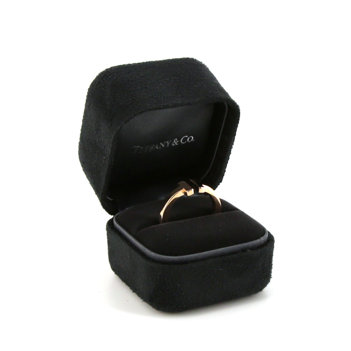 Anello Tiffany & Co Square in oro rosa - Detail D2