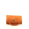 Hermes Kelly 25 cm handbag in orange doblis calfskin - 360 Front thumbnail