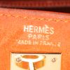 Borsa Hermes Kelly 25 cm in pelle di vitello doblis arancione - Detail D4 thumbnail