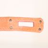 Borsa Hermes Kelly 25 cm in pelle di vitello doblis arancione - Detail D5 thumbnail