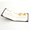 Chaumet Anneau 1990's hoop earrings in yellow gold and diamonds - Detail D2 thumbnail