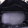 Hermes Birkin 35 cm handbag in black box leather - Detail D2 thumbnail