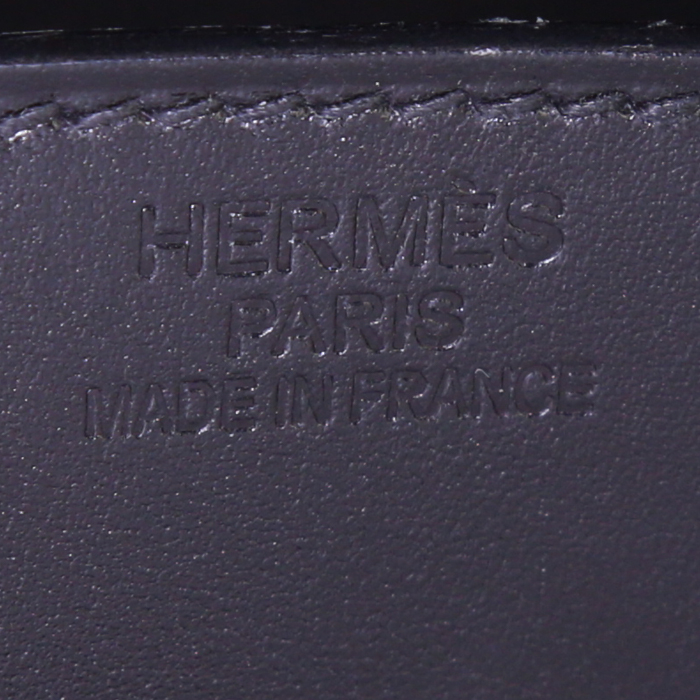 Hermes Birkin 35 cm handbag in black box leather - Detail D3