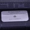 Valise rigide Rimowa Voir la sélection en aluminium argent et cuir rouge - Detail D3 thumbnail