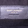 Mochila Saint Laurent City en lona negra y blanca y cuero negro - Detail D3 thumbnail