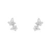Pendientes Boucheron Lierre de Paris en oro blanco y diamantes - 00pp thumbnail