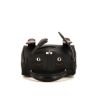 Hermès Quelle Idole handbag in black and brown Swift leather - 360 Front thumbnail