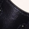 Sac à main Hermès Quelle Idole en cuir Swift noir et marron - Detail D4 thumbnail