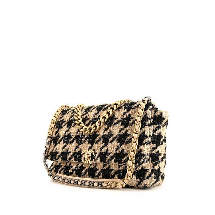 Chanel 19 tweed handbag Chanel Pink in Tweed - 28149056