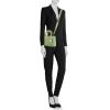 Dior Lady Dior My ABCDIOR small model handbag in green leather cannage - Detail D2 thumbnail