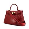 Hermes Kelly 35 cm handbag in red box leather - 00pp thumbnail
