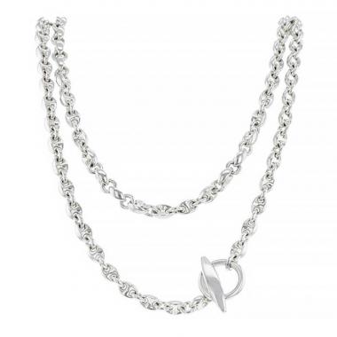 Hermès Neptune Mini long necklace in silver
