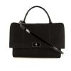 Givenchy Shark handbag in black python and black patent leather - 360 thumbnail